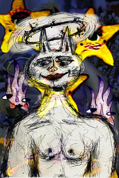 &quot;starchild, b&quot; digital print 2024