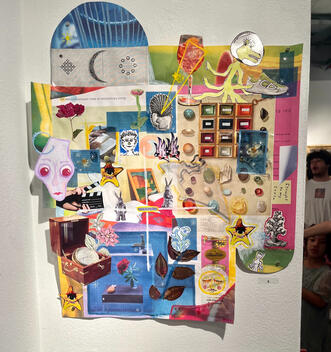 &quot;Life is More than Love&quot; mixed media collage